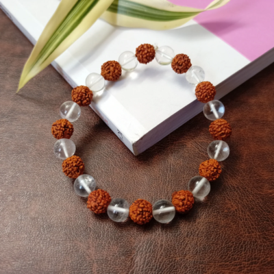Rudraksha Sphatik Bracelet