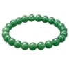 Natural Green Aventurine Bracelet with glossy 8mm gemstone beads on a clean white background for premium product photography.