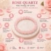 rose-quartz-bracelet-benefits-love-healing-infographic Rose Quartz Bracelet infographic highlighting self-love, emotional healing, heart chakra balance and positive energy benefits.