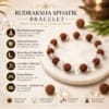 Rudraksha Sphatik Bracelet benefits including meditation, protection, peaceful sleep and spiritual energy balance.