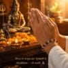 Rudraksha Sphatik Bracelet worn during morning Shiva prayer for divine protection, peace and spiritual connection