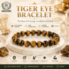 tiger-eye-bracelet-natural-courage-confidence-focus Natural Tiger Eye Bracelet with 8mm beads, genuine chatoyancy, boosting courage, confidence, focus and protection.