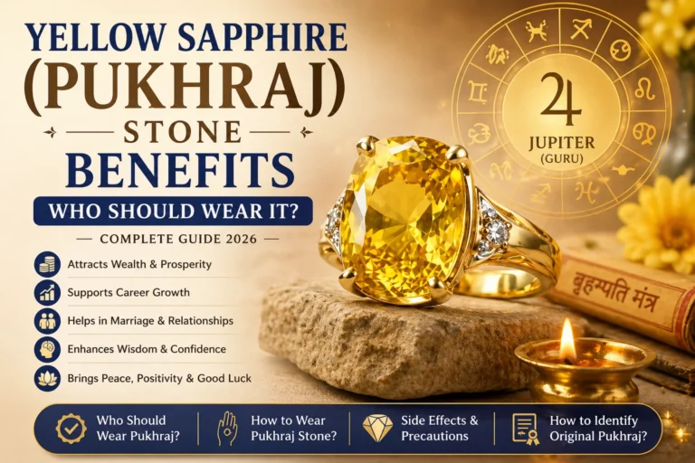 Yellow Sapphire pukhraj Stone Benefits Fatured image