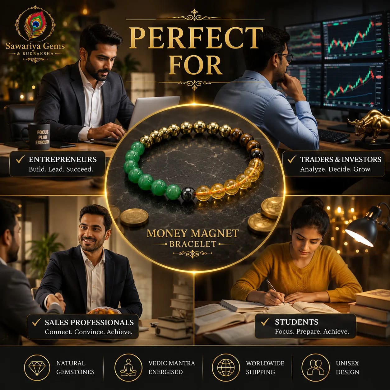 money-magnet-bracelet-for-entrepreneurs-traders-students Money Magnet Bracelet ideal for entrepreneurs, traders, sales professionals and students seeking focus and growth.
