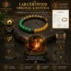 money-magnet-bracelet-lab-certified-natural-gemstones Money Magnet Bracelet with natural gemstones, lab certified beads, 8mm size, unisex design and Vedic mantra energised.