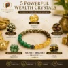 Money Magnet Bracelet with Citrine, Pyrite, Tiger Eye, Aventurine and Hematite for wealth, prosperity and success.