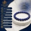 ChatGPT Image Jul 2, 2026, 12_08_16 PM Natural Lapis Lazuli Mind Master Bracelet with 8mm beads, lab certified, Vedic energised, stretchable and unisex design.