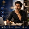 ChatGPT Image Jul 2, 2026, 12_19_03 PM Professional wearing Mind Master Lapis Lazuli Bracelet for confident communication, leadership mindset, focus and mental clarity