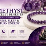 Amethyst bracelet benefits for stress relief, better sleep, mental clarity, spiritual growth, and Saturn (Shani) energy balance.