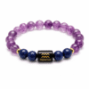 aquarius-zodiac-bracelet-natural-amethyst-lapis-lazuli-premium-gemstone Aquarius Zodiac Bracelet with Natural Amethyst and Lapis Lazuli gemstones, premium 8mm beads, Vedic energised bracelet for Kumbha Rashi.