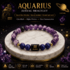 aquarius-zodiac-bracelet-premium-natural-gemstones Premium Aquarius Zodiac Bracelet crafted with Natural Amethyst and Lapis Lazuli, Vedic mantra energised and lab certified gemstones.