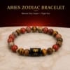 aries-zodiac-bracelet-white-background-product Aries Zodiac Bracelet product image on white background with Natural Red Jasper and Tiger Eye 8mm gemstone beads.