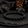 Premium Black Hakik Bracelet with natural 8mm black agate beads for protection, grounding, confidence and daily spiritual wear.