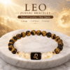 leo-zodiac-bracelet-natural-carnelian-rose-quartz-hero. Leo Zodiac Bracelet with Natural Carnelian and Rose Quartz 8mm beads, luxury hero image inspired by Surya energy.