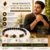 navgraha-bracelet-lifestyle-positive-energy Confident man wearing a Natural Navgraha Bracelet, symbolizing positivity, confidence, balance and spiritual well-being.