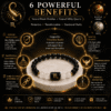 scorpio-zodiac-bracelet-benefits-black-obsidian-milky-quartz Infographic showing Scorpio Zodiac Bracelet benefits with Black Obsidian and Milky Quartz for protection, clarity and transformation.