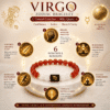 virgo-zodiac-bracelet-benefits-infographic Virgo Zodiac Bracelet benefits infographic for confidence, mental clarity, focus, creativity and overcoming overthinking.