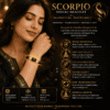woman-wearing-scorpio-zodiac-bracelet-black-obsidian-milky-quartz Woman wearing Scorpio Zodiac Bracelet with Black Obsidian and Milky Quartz to promote protection, emotional balance and inner strength.