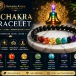 7 Chakra Bracelet with seven healing stones, Lava beads, chakra meditation, Vedic chakra guide, benefits, meaning and how to wear.