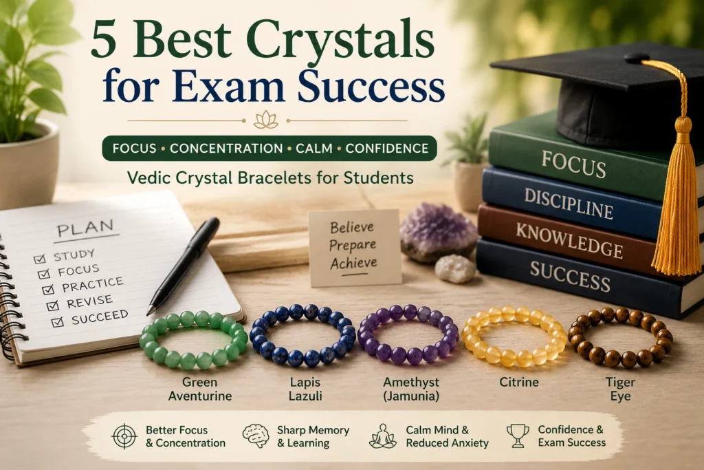 5 best crystals for exam success, focus, concentration and student confidence