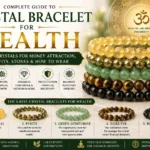 Crystal bracelets for wealth featuring Citrine, Pyrite, Green Aventurine, Tiger Eye and Black Tourmaline beads.