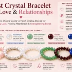 Best crystal bracelets for love and relationships including Rose Quartz, Moonstone, Green Aventurine, Garnet and Lapis Lazuli