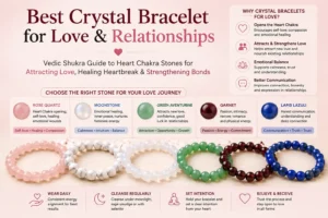 Best crystal bracelets for love and relationships including Rose Quartz, Moonstone, Green Aventurine, Garnet and Lapis Lazuli
